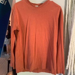 Old Navy long sleeve burnt orange shirt